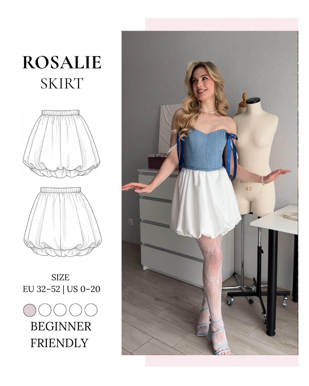 Rosalie Skirt - Digital Sewing Pattern