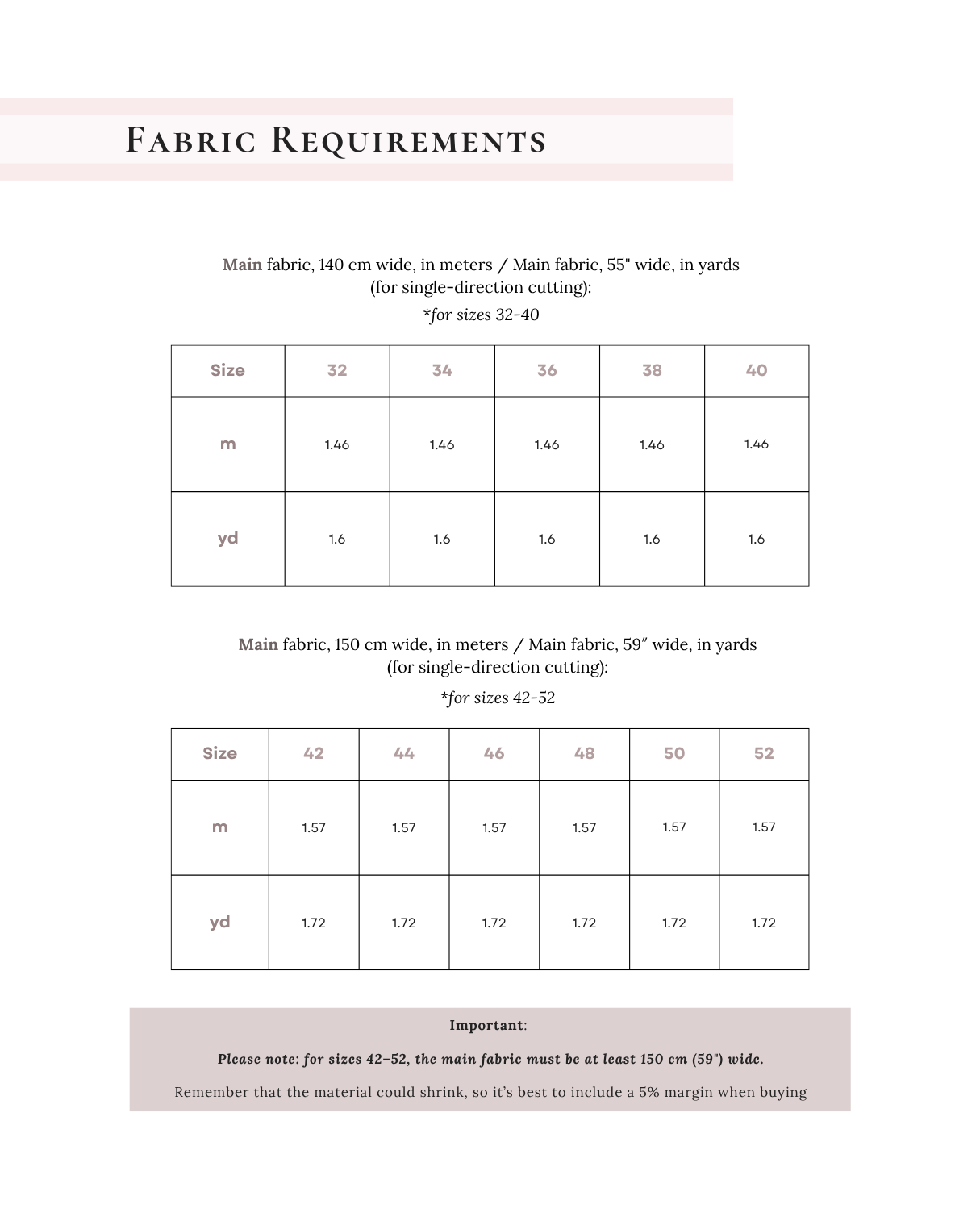 Rosalie Skirt - Digital Sewing Pattern