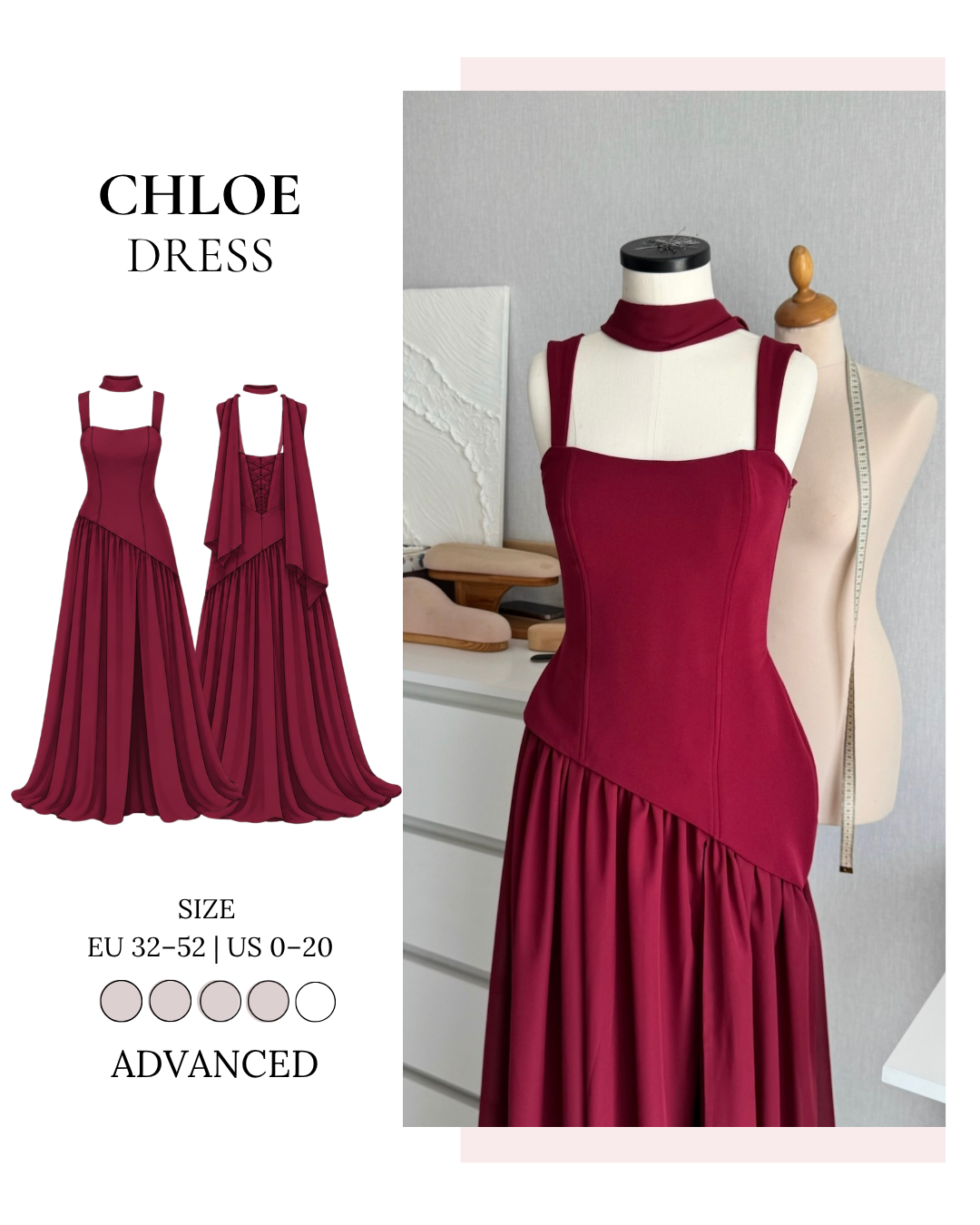 NEW! Chloe Dress - Digital Sewing Pattern